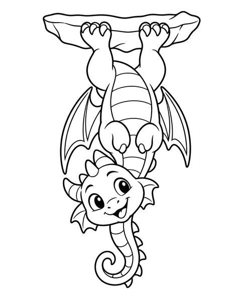Cave Dragon coloring page