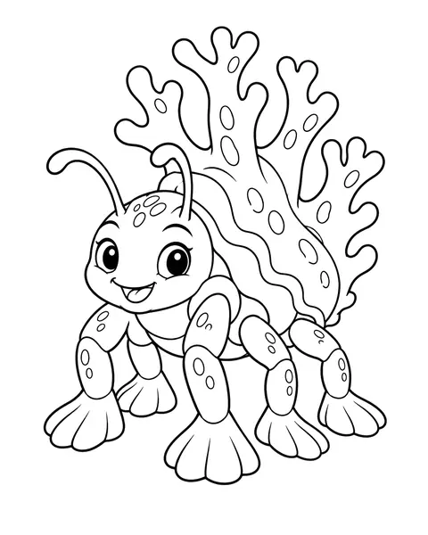 Coral Crawler coloring page