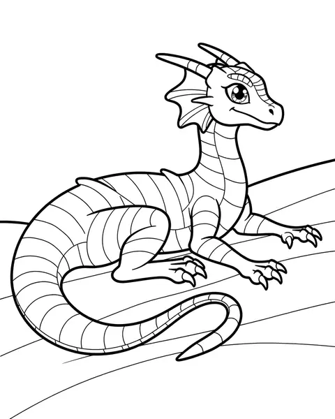 Dune Dragon coloring page