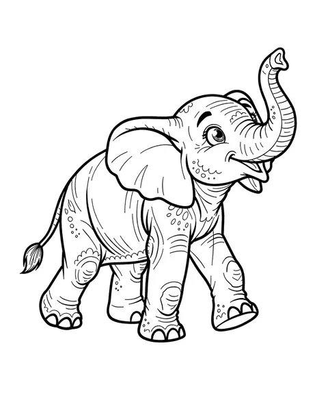 Elephant Calf coloring page