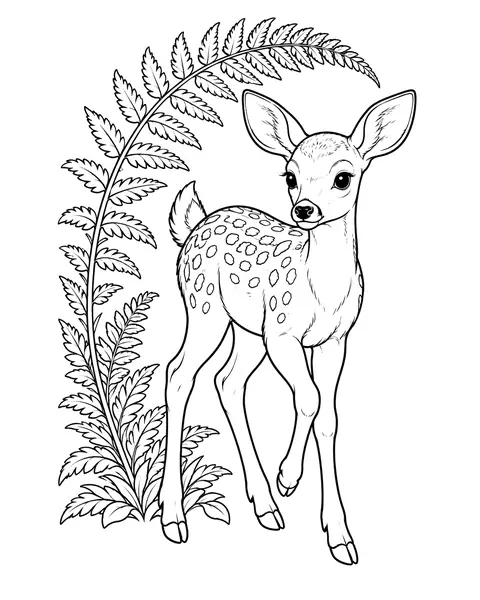 Fern Fawn coloring page