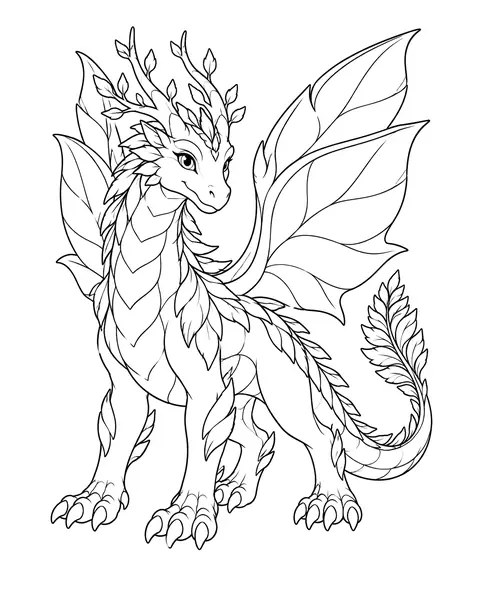 Forest Dragon coloring page