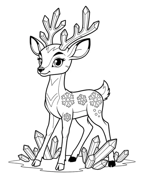 Frost Fawn coloring page
