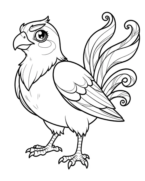 Gust Finch coloring page