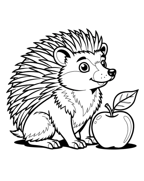 Hedgehog coloring page
