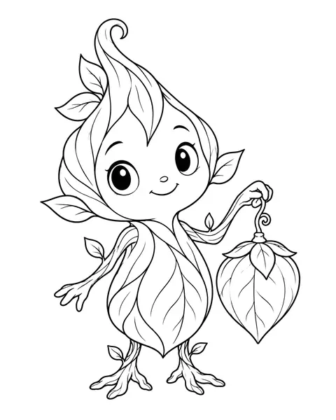 Lantern Sprite coloring page
