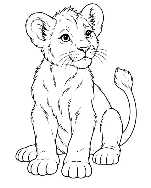 Lion Cub coloring page