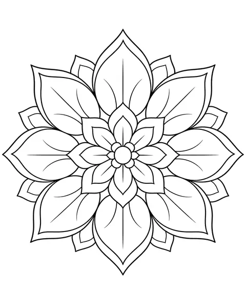 Lotus Star coloring page