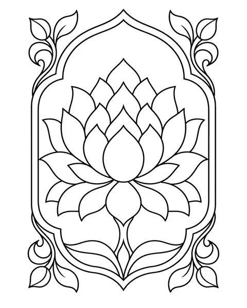 Lotus Window coloring page