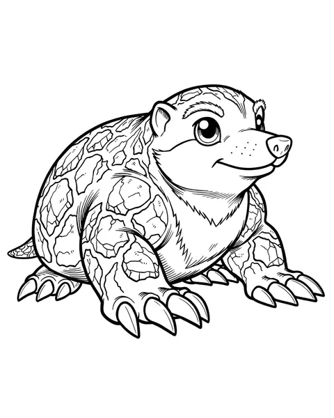 Magma Mole coloring page