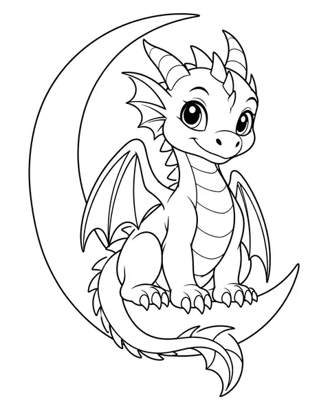 Moon Hatchling coloring page