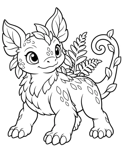 Mossling coloring page