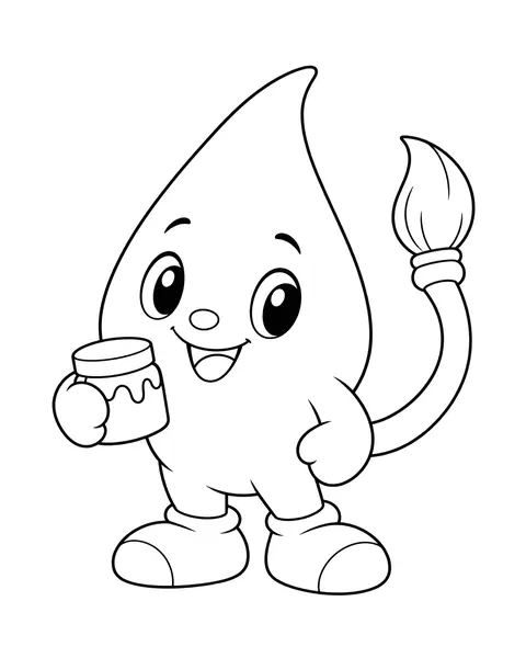Paint Pot Pal coloring page
