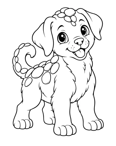 Pebble Pup coloring page