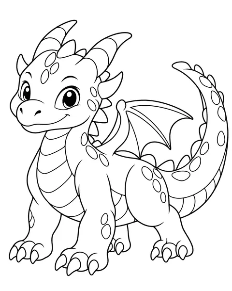 Riverstone Dragon coloring page
