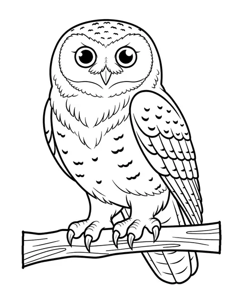 Snowy Owl coloring page