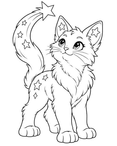Stargazer coloring page
