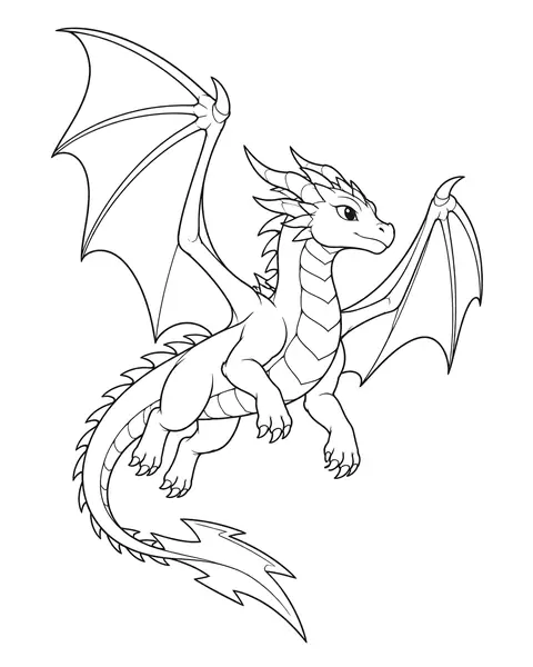 Storm Dragon coloring page