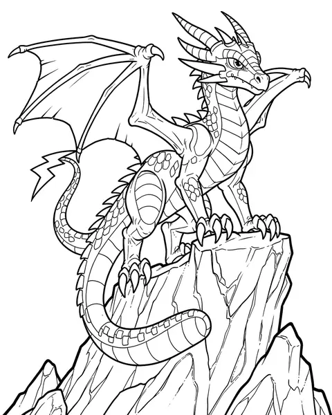 Storm Wyvern coloring page