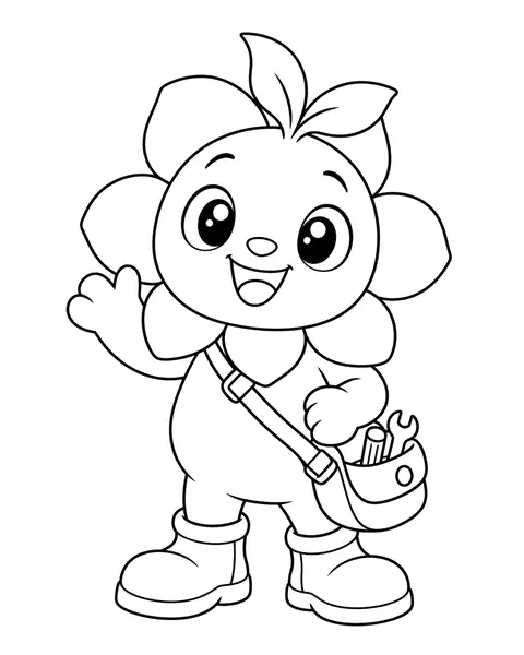Sunbud Helper coloring page