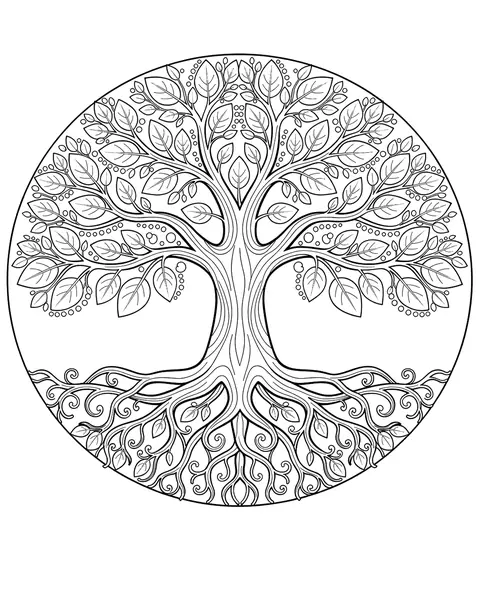 Tree of Life coloring page