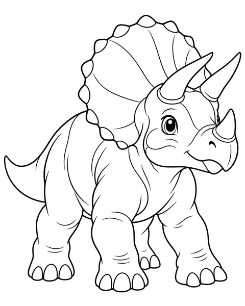 Triceratops Hatchling coloring page