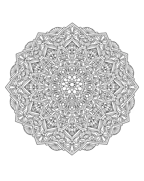 Zellige Star coloring page