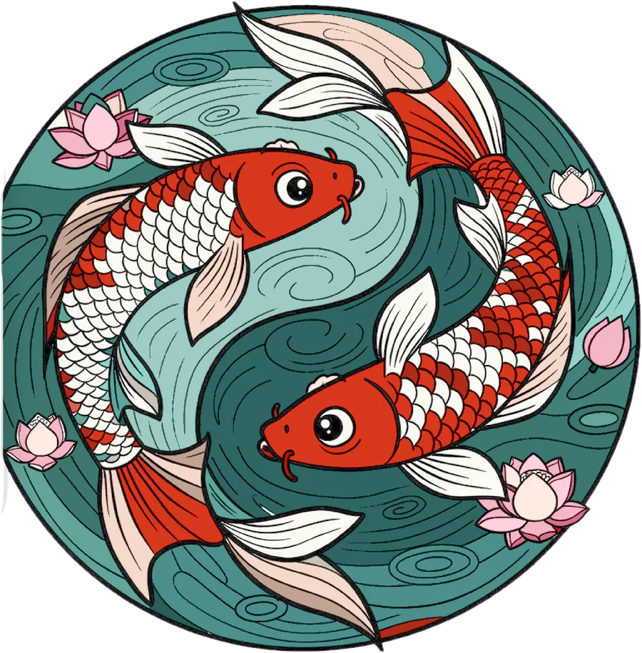 Koi yin y yang